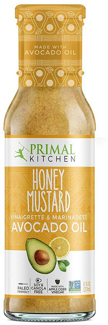 프라이멀키친 허니 머스타드 드레싱 & 마리네이드 아보카도 오일 글루텐 프리, 237ml, 1개