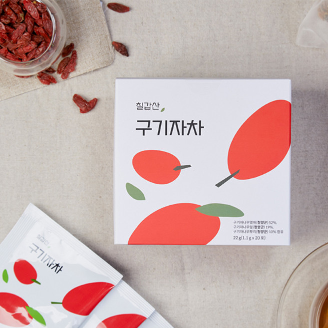 칠갑산 청양 구기자차_티백, 1.1g, 2박스, 20개입