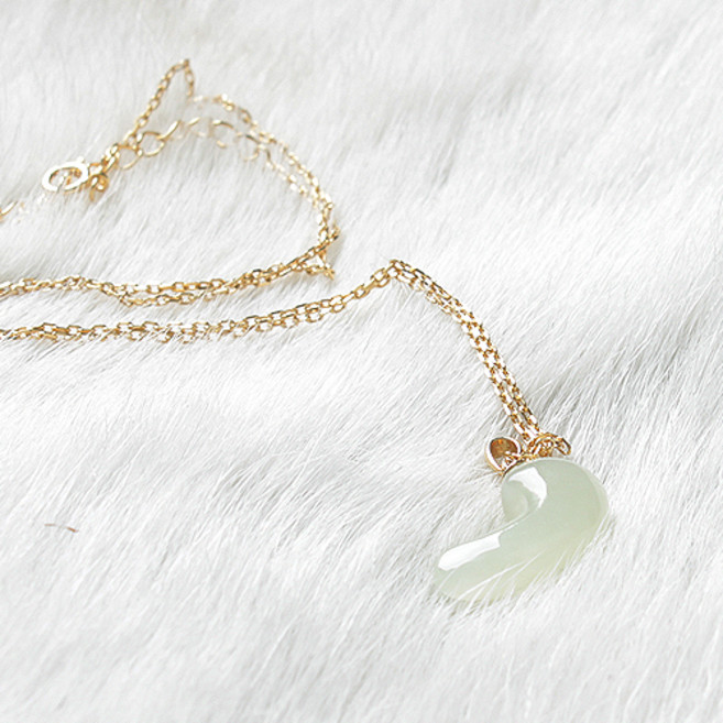 제이드유 춘천옥 곡옥 옥펜던트 옥목걸이