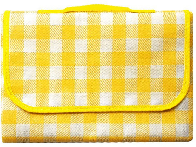 제이와이 아웃도어 휴대용 피크닉 매트 방수매트 돗자리 캠핑매트, 노란색