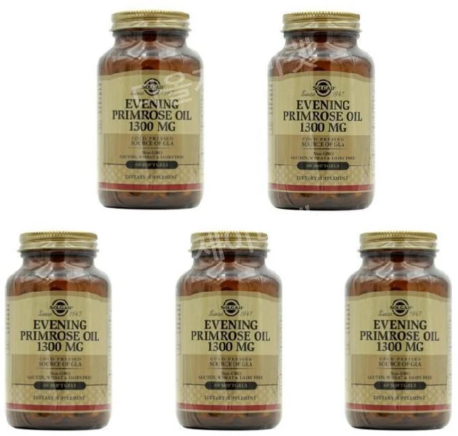 솔가 달맞이꽃오일 1300mg 60소프트젤, 60정, 5개 - 쿠팡