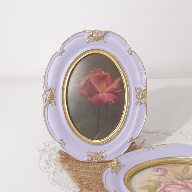포토테이블 액자 빈티지 앤틱 엔틱 프레임 라벤더퍼플, 퍼플M, 1개