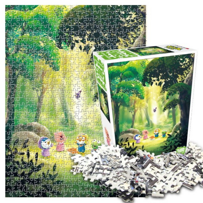 뽀로로 직소 퍼즐 500조각, 1개, 나비의 숲, 500피스