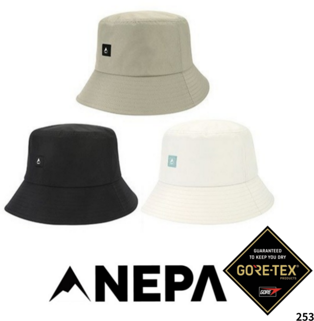 [백화점 매장판] 네파 NEPA 고어텍스 벙거지 남성 여성 남여공용 등산 아웃도어 등산모자 낚시 레져 버킷햇