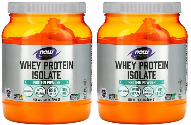 [1+1] Now Foods sports 나우푸드 스포츠 분리 유청 단백질 544g 웨이 프로틴 아이솔레이트 무맛 파우더 무향 분말 가루 2개 - 쿠팡