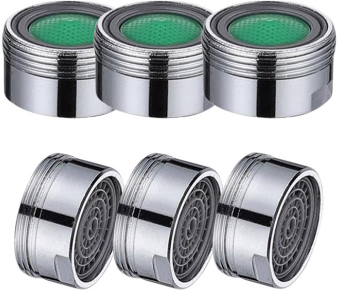 이안 황동 세면대 토수구 부속 에어레이터 포말캡, 3개