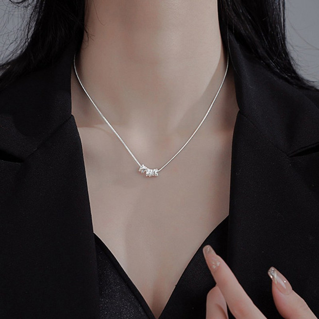 FANSYLI 여성 패션 목걸이 재물운 목걸이 행운 초커목걸이 기본 체인목걸이 선물 Rt2603M27