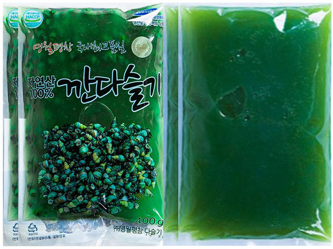 산지청정 동강1급수 다슬기 올갱이 깐다슬기 다슬기육수, 1세트, 200g2팩+육수2kg