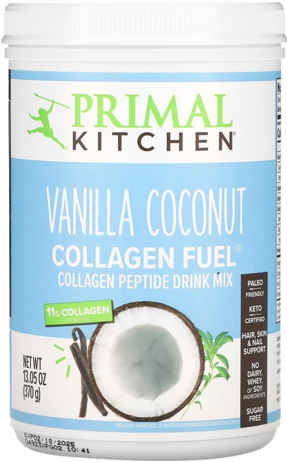 Primal Kitchen Collagen Fuel 바닐라 코코넛 맛 370g(13.05oz), PrimalKitchenCollagenFuel바닐라코코, 370g, 1개 - 쿠팡