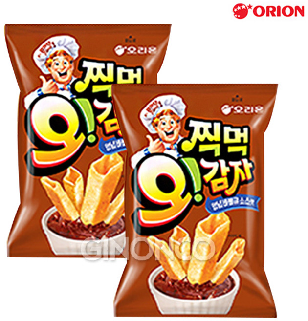 오리온 찍먹 오!감자 양념바베큐 소스맛 136g, 2개