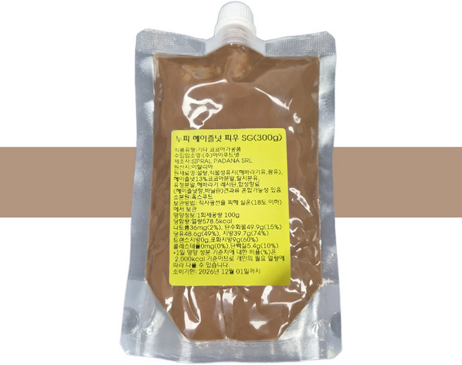 누피 헤이즐넛 스프레드 300g 이탈리아 이쫀쿠 이태리 쫀득 쿠키, 1개
