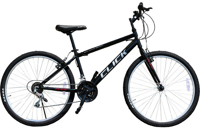 MTB자전거 클릭 보스톤26 26인치 21단 가성비 출퇴근 통학용 생활용 입문용, 블랙, 1개, 170cm