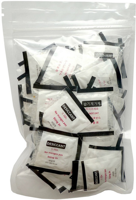 실리카겔 습기제거제 식품용 제습제 자체반응형, 2g, 50개