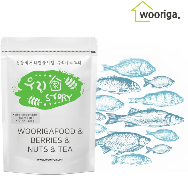 우리가스토리 저분자 피쉬콜라겐 300g 콜라겐가루 분말 어류콜라겐, 1개 - 쿠팡