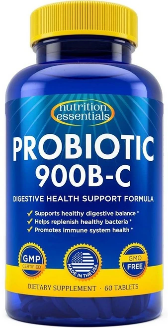 뉴트리션에센셜 프로바이오틱 Probiotics 900B-C 베타 갈락토시다아제 60정 - 쿠팡