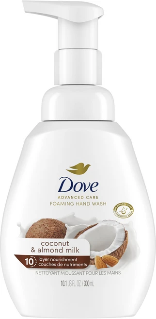 도브 어드밴스드 케어 포밍 핸드 워시 코코넛 & 아몬드 밀크, 1개, 300ml - 쿠팡