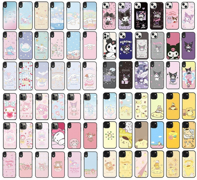 귀여운 시나모롤 쿠로미 마이멜로디 폼폼푸린 포차코 범퍼 케이스 전기종 아이폰 A10E X커버5 A13 A23 A32 M23 M33 M53