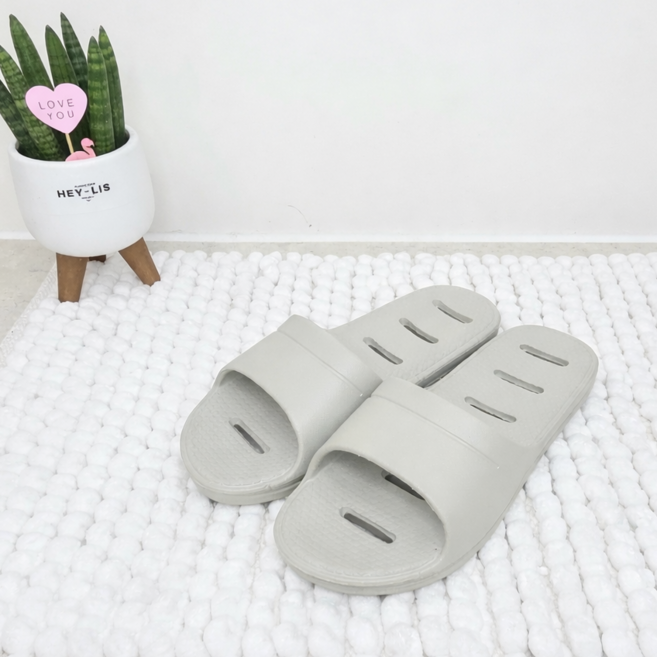 미끄럼방지 국산 욕실화 문에 안걸리는 거실 슬리퍼, 1개, 샌드베이지