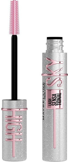 Maybelline Lash Sensational Sky 하이 워셔블 마스카라 메이크업 볼류마이징 길어짐 디파이닝 컬링 곱셈 조립 가능한 포뮬러 베리 블랙 1개입, 스페이스 다이아몬드