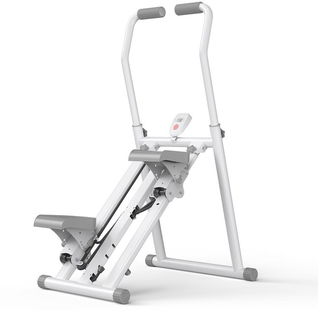 메라치 천국의계단 클라이밍 머신 가정용 실내 운동기구 조절가능 스텝퍼, 화이트