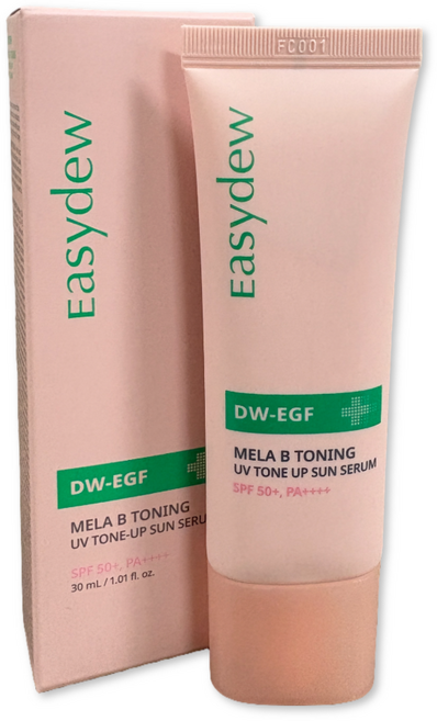 이지듀 멜라 비 토닝 UV 톤업 선세럼 30ml 튜브형 핑크 썬세럼 선크림, 1개