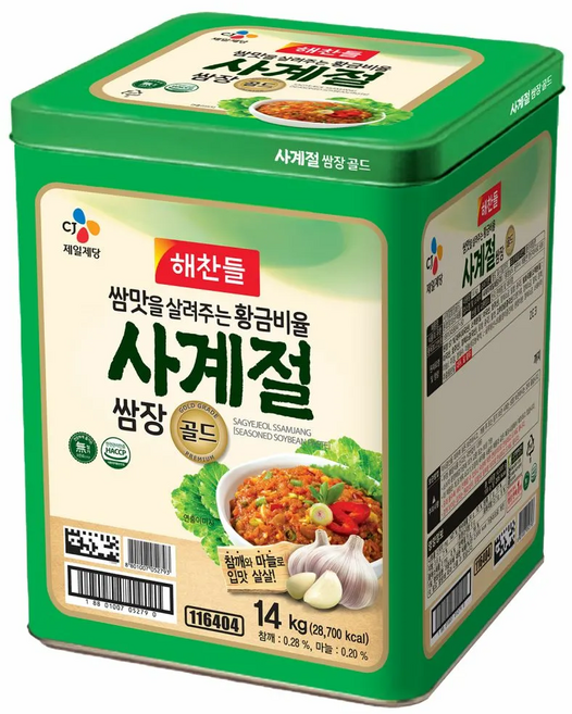 CJ 해찬들 사계절쌈장 골드, 1개, 14kg