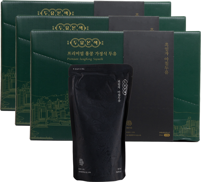 두유본색 식사대용 국산콩 무가당 흑임자 두유, 30개, 190ml