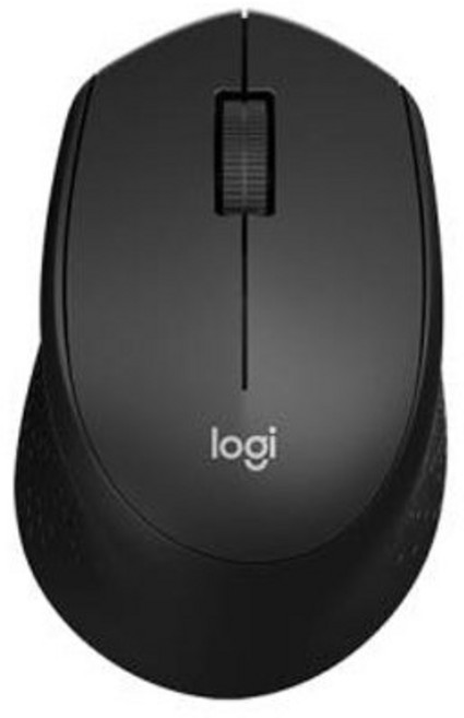 로지텍 무소음 무선 마우스, M331, 블랙