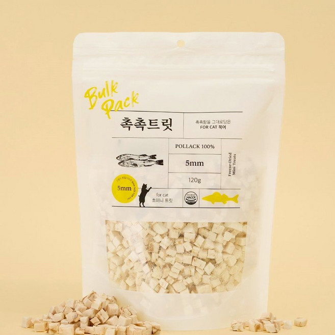촉촉트릿 초미니트릿 고양이 동결건조 간식, 북어, 120g, 1개