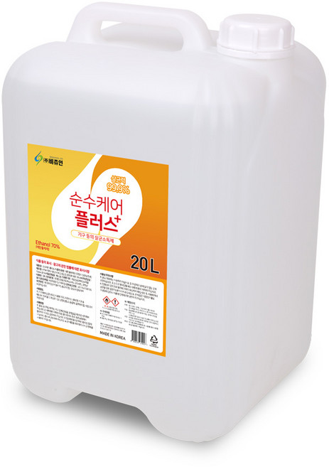 VBC 순수케어플러스 기구소독제 20L (70%), 1개