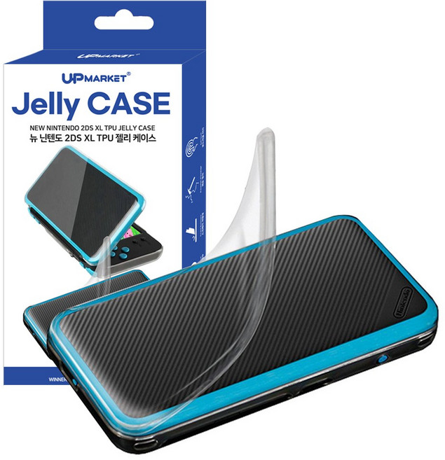 뉴 닌텐도 2DS XL 케이스 TPU 젤리케이스, 1개