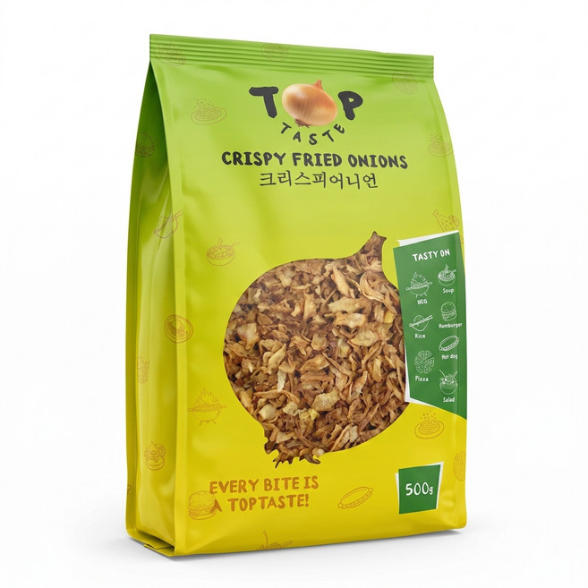 [제이케이푸드] 크리스피 어니언 500g 양파 후레이크, 1개