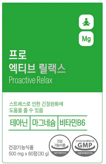 프로엑티브 릴랙스 60정 1개 - 쿠팡