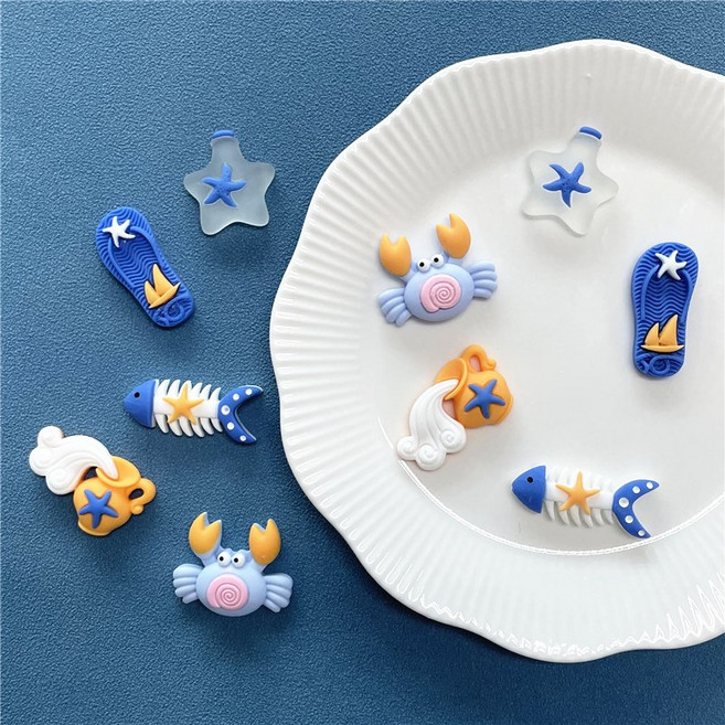 (30개)바다계통 꽃게 슬리퍼 파츠재료모음, (Y33)바다계통30개입팩, 1개, (Y33)바다계통30개입팩