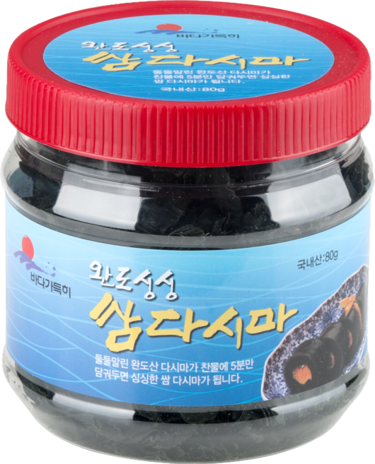 바다가득히 쌈채소와 함께 싸먹는 쌈다시마 80g, 1통