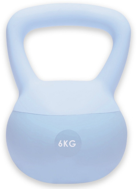 펠컨 무소음 소프트 케틀벨, 1개, 6kg, 블루