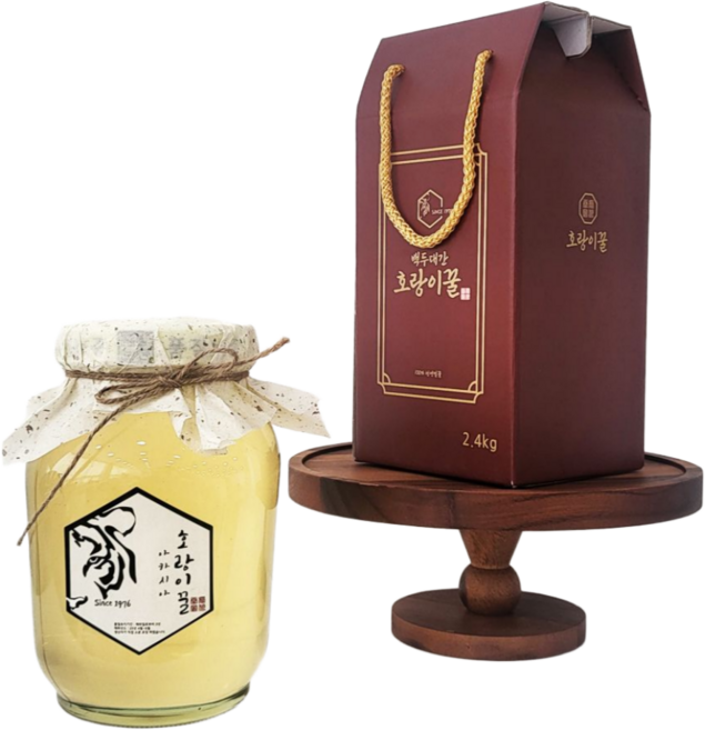 부모님선물 국내산 순수 자연벌꿀 꽃꿀 호랑이 아카시아꿀, 1개