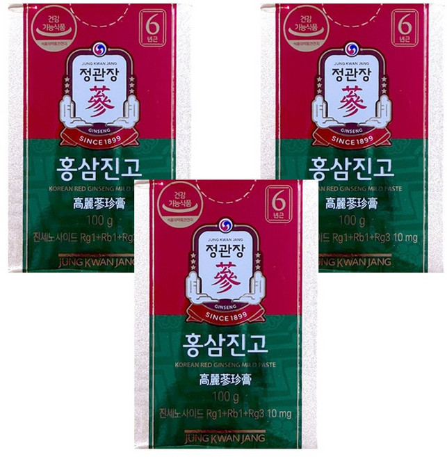 정관장 홍삼진고 100g, 3개