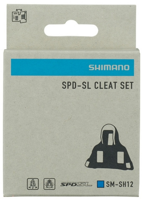 [시마노]SM-SH12 2도형 로드용 페달클리트 자전거신발/부품, 1세트, 블루
