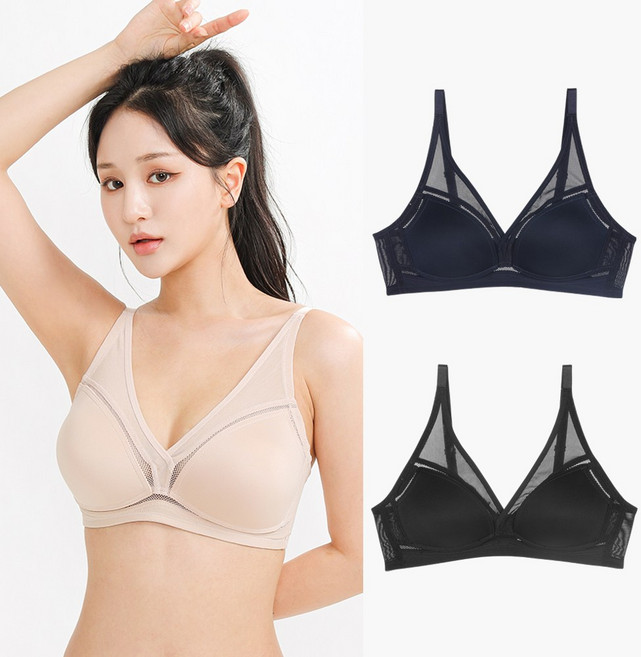 비너스by자스민 A-F컵 무빙 메쉬 노와이어 몰드 브라