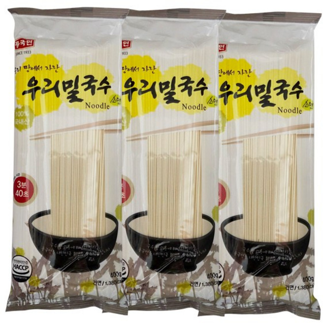 풍국면 우리밀 국수 400g x 3개