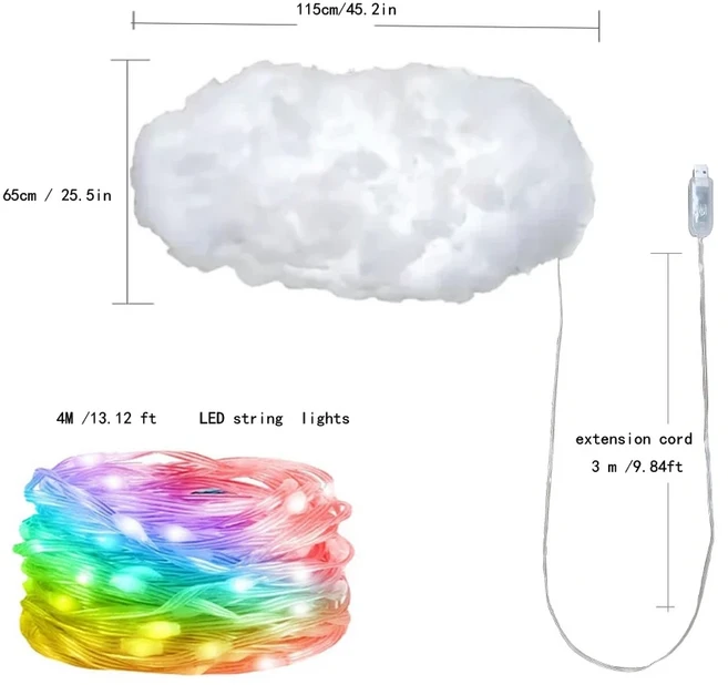 Govee RGB 스트립 조명 침실용 LED 블루투스 DIY 게임룸 음악 동기화 할로윈, 02 4M