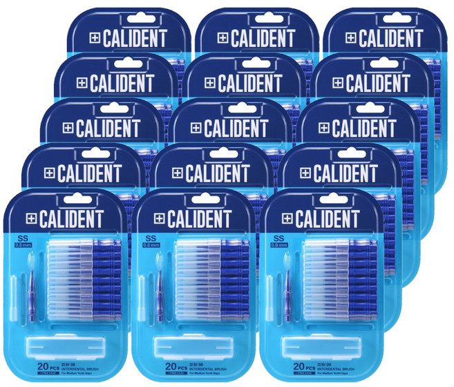 2080 칼리덴트 치간칫솔 마이크로, 0.8mm, 20개입, 15개