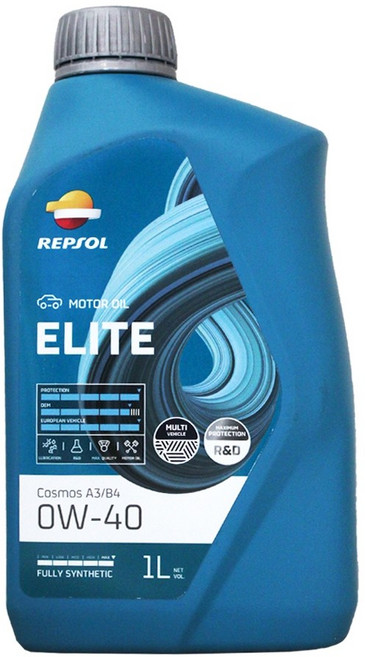 【易油網】Repsol ELITE COSMOS 0W40 全合成機油, 1個