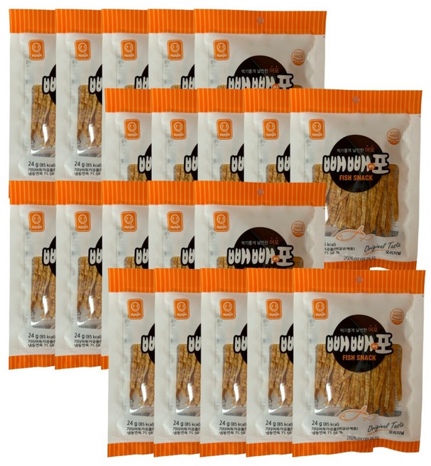 한진 빼빼포 오리지널, 24g, 20개