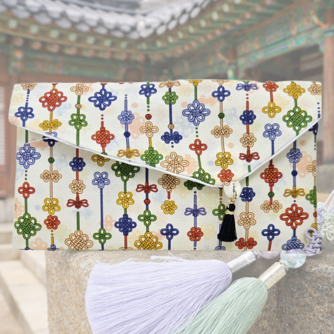 시옷모먼트 수작업 한국 전통문양 프리미엄 현금봉투 겸 카드지갑