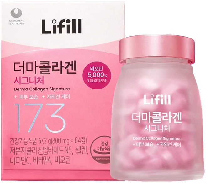 라이필 더마콜라겐 시그니처RN 84정 1박스 초저분자 피부보습 자외선케어 세포보호 - 쿠팡