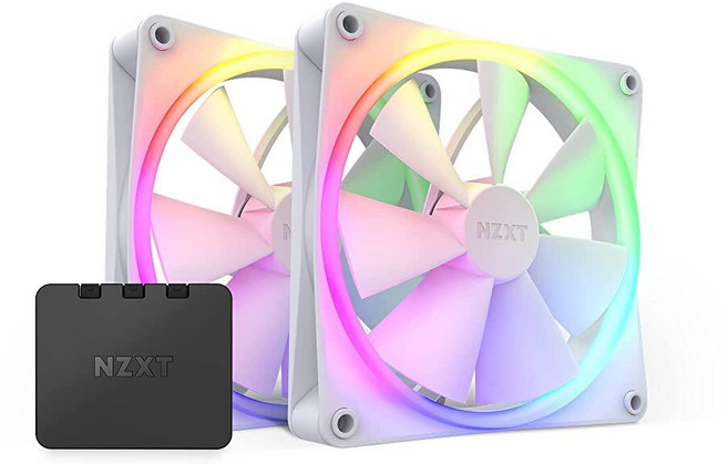 NZXT F120 RGB 120mm 팬 화이트 (RF-R12SF-W1), 140mm