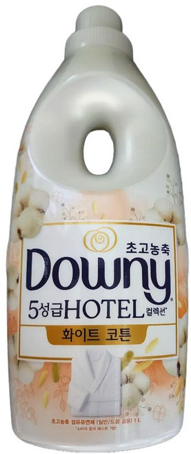 다우니 초고농축 섬유유연제 5성급 화이트 코튼퓨어러브 1L 6개, 다우니 초고농축 섬유유연제 코튼퓨어러브 생화향기 1L