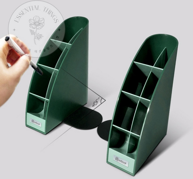 책칸막이 북앤드 2개1세트 (그린) 책홀더